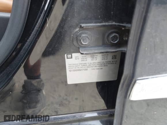 2014 Chevrolet Impala LTZ with VIN 1G1155S3XEU171258, listed as a IAAI auction lot 43088195 with 202,422 mi miles and . Bid and sale history available at DreamBid. Image 9.