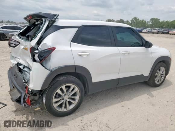 2022 Chevrolet TrailBlazer LS with VIN KL79MMS24NB110771, listed as a Copart auction lot 58016075 with 78,682 mi miles and Clean title. Bid and sale history available at DreamBid. Image 3.