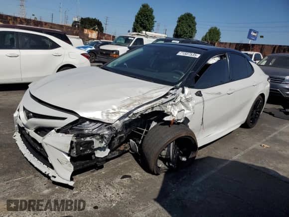 2024 Toyota Camry TRD с VIN 4T1KZ1AK1RU101067, выставлен на аукционе Copart как лот 71507535 с пробегом 50 466 миль миль и Списание • Salvage title. История ставок и продаж доступна на DreamBid. Изображение 1.