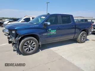 2019 Chevrolet Silverado 1500 LT z VIN 3GCPWCEDXKG153672, wystawiony jako Copart lot #72041615 z przebiegiem 107 004 mil mil oraz Szkoda całkowita • Salvage title. Historia ofert i sprzedaży dostępna na DreamBid. Obrazek 1.