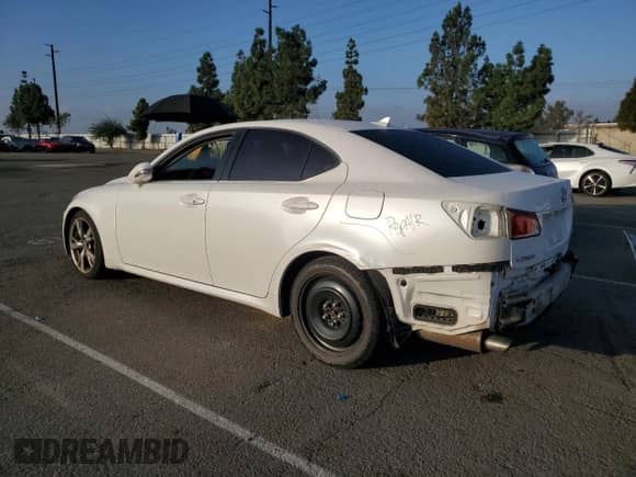 2010 Lexus IS 250 с VIN JTHBF5C20A2096718, выставлен на аукционе Copart как лот 89464615 с пробегом Не указан миль и Списание • Salvage title. История ставок и продаж доступна на DreamBid. Изображение 2.