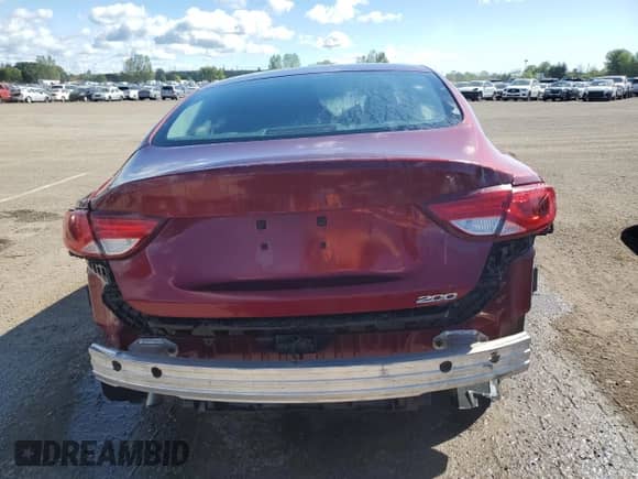 2015 Chrysler 200 LX with VIN 1C3CCCFB0FN729002, listed as a Copart auction lot 69686485 with Not provided miles and Salvage title. Bid and sale history available at DreamBid. Image 6.