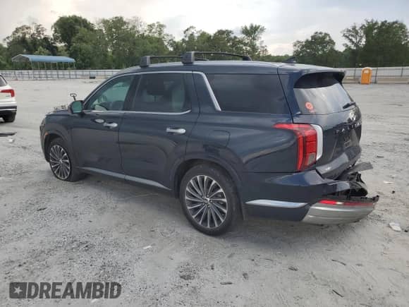 2024 Hyundai Palisade Calligraphy with VIN KM8R7DGE2RU655483, listed as a Copart auction lot 67091995 with 82,959 mi miles and Salvage title. Bid and sale history available at DreamBid. Image 2.