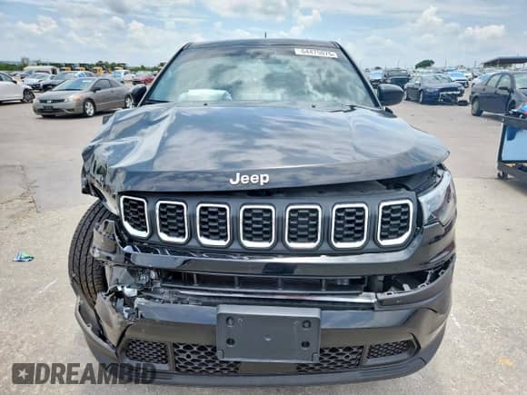 2025 Jeep Compass Sport with VIN 3C4NJDAN7ST528676, listed as a Copart auction lot 64475075 with 16,640 mi miles and Salvage title. Bid and sale history available at DreamBid. Image 5.