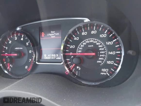 2018 Subaru WRX with VIN JF1VA1A69J9815652, listed as a IAAI auction lot 42153285 with 68,147 mi miles and . Bid and sale history available at DreamBid. Image 7.