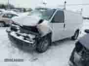 2021 Chevrolet Express Cargo with VIN 1GCWGAF70M1311573, listed as a IAAI auction lot 41619239 with 46,728 mi miles and . Bid and sale history available at DreamBid. Image 2.