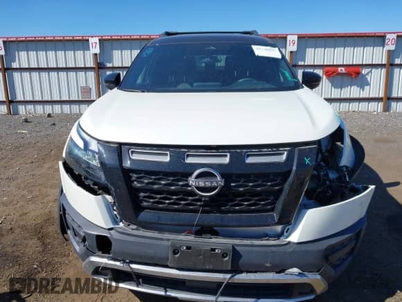 2023 Nissan Pathfinder Rock Creek with VIN 5N1DR3BD2PC270554, listed as a IAAI auction lot 42200457 with 18,249 mi miles and . Bid and sale history available at DreamBid. Image 12.