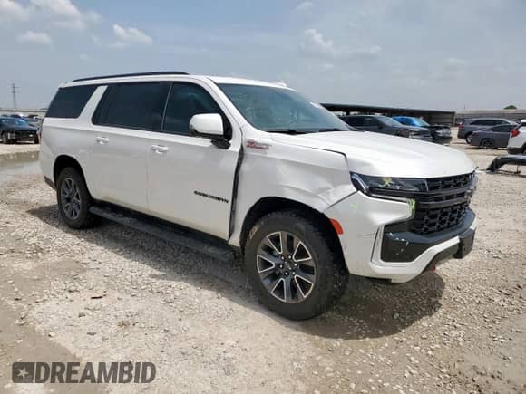 2023 Chevrolet Suburban Z71 с VIN 1GNSKDKD5PR442859, выставлен на аукционе Copart как лот 62686035 с пробегом 42 313 миль миль и Списание • Salvage title. История ставок и продаж доступна на DreamBid. Изображение 4.