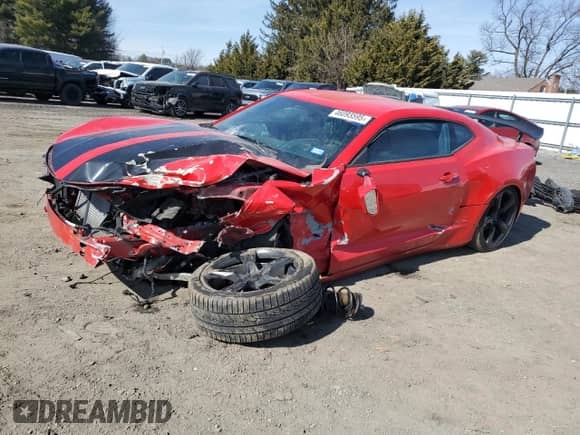 2017 Chevrolet Camaro 1LS z VIN 1G1FA1RX1H0171342, wystawiony jako Copart lot #46093595 z przebiegiem Nie podano mil oraz Szkoda całkowita • Salvage title. Historia ofert i sprzedaży dostępna na DreamBid. Obrazek 1.