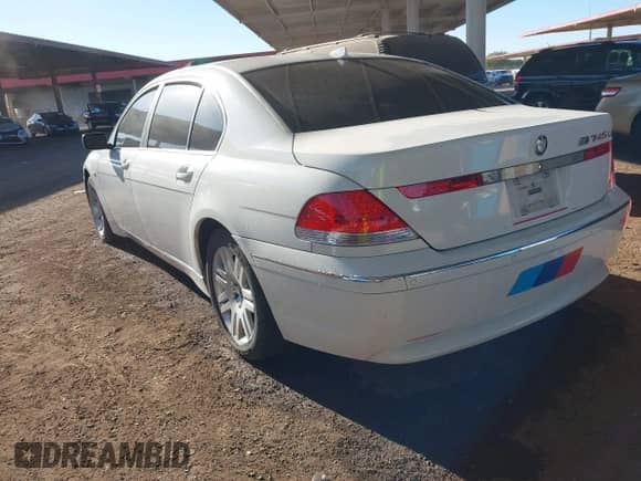 2003 BMW 7 Series 745Li z VIN WBAGN63403DR11506, wystawiony jako IAAI lot #41350546 z przebiegiem 193 766 mil mil oraz . Historia ofert i sprzedaży dostępna na DreamBid. Obrazek 3.