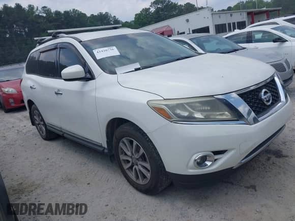 2014 Nissan Pathfinder SV с VIN 5N1AR2MMXEC651480, выставлен на аукционе IAAI как лот 42420736 с пробегом 165 647 миль миль и . История ставок и продаж доступна на DreamBid. Изображение 1.