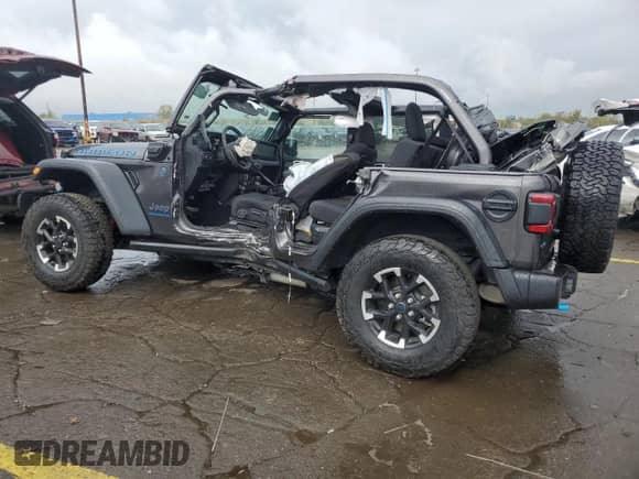 2024 Jeep Wrangler Rubicon with VIN 1C4RJXR60RW292635, listed as a Copart auction lot 85337775 with Not provided miles and Non repairable. Bid and sale history available at DreamBid. Image 2.