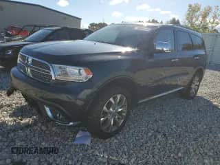 2016 Dodge Durango Citadel Anodized Platinum with VIN 1C4SDJETXGC402123, listed as a Copart auction lot 75584144 with 111,333 mi miles and Clean title. Bid and sale history available at DreamBid. Image 1.