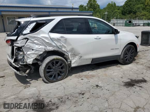 2024 Chevrolet Equinox RS with VIN 3GNAXWEG2RS106052, listed as a Copart auction lot 67771915 with 21,093 mi miles and Salvage title. Bid and sale history available at DreamBid. Image 3.