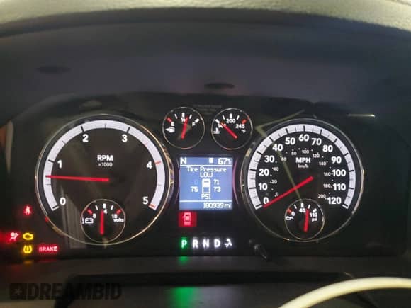 2010 Dodge 2500 SLT with VIN 3D7UT2CL6AG136081, listed as a Copart auction lot 67799345 with 180,939 mi miles and Salvage title. Bid and sale history available at DreamBid. Image 9.