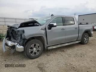 2024 GMC Sierra 1500 SLE with VIN 1GTUUBED5RZ147646, listed as a Copart auction lot 48870175 with 25,259 mi miles and Salvage title. Bid and sale history available at DreamBid. Image 1.