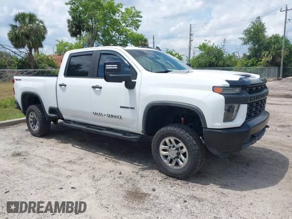 2020 Chevrolet Silverado 2500HD Work Truck z VIN 1GC1YLEYXLF190842, wystawiony jako IAAI lot #42192257 z przebiegiem 97 866 mil mil oraz . Historia ofert i sprzedaży dostępna na DreamBid. Obrazek 1.