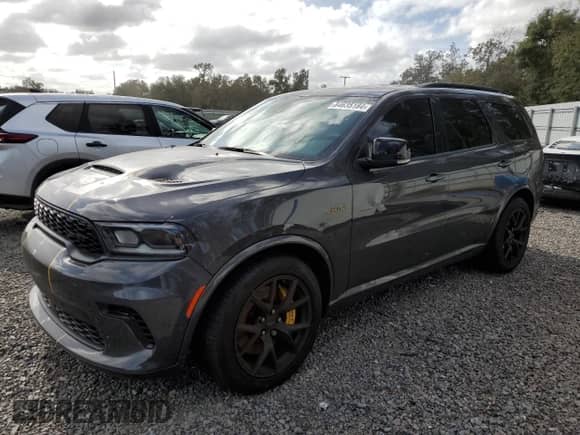 2024 Dodge Durango SRT 392 Premium z VIN 1C4SDJGJ6RC218926, wystawiony jako Copart lot #84635184 z przebiegiem Nie podano mil oraz Nie do naprawy • Non repairable. Historia ofert i sprzedaży dostępna na DreamBid. Obrazek 1.