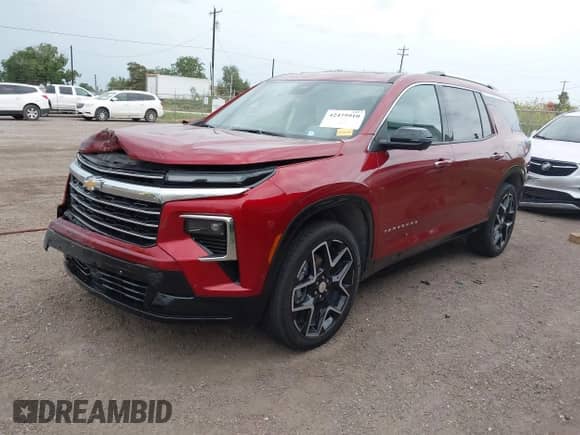 2025 Chevrolet Traverse FWD High Country с VIN 1GNERKRS3SJ198928, выставлен на аукционе IAAI как лот 42475910 с пробегом 6 265 миль миль и . История ставок и продаж доступна на DreamBid. Изображение 2.