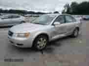 2006 Hyundai Sonata GL z VIN KMHET46CX6A079083, wystawiony jako Copart lot #67721435 z przebiegiem 199 046 mil mil oraz Szkoda całkowita • Salvage title. Historia ofert i sprzedaży dostępna na DreamBid. Obrazek 1.