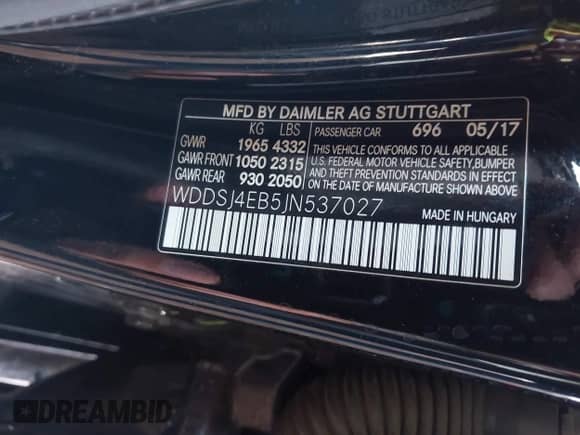 2018 Mercedes-Benz CLA 250 с VIN WDDSJ4EB5JN537027, выставлен на аукционе IAAI как лот 42731984 с пробегом 123 871 миль миль и . История ставок и продаж доступна на DreamBid. Изображение 9.
