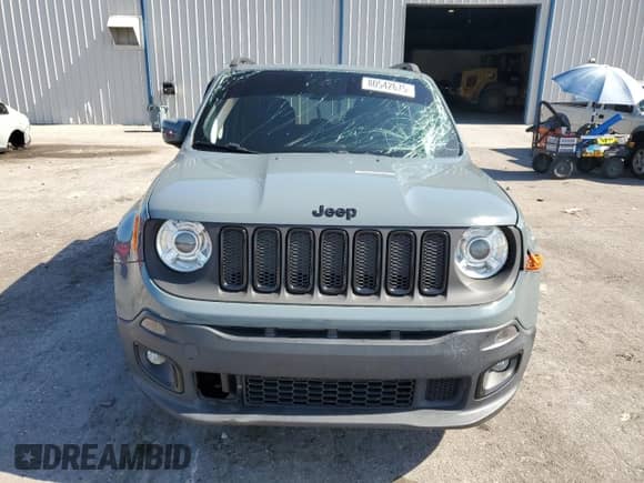 2018 Jeep Renegade Altitude with VIN ZACCJABB0JPH39718, listed as a Copart auction lot 80542675 with 80,587 mi miles and Salvage title. Bid and sale history available at DreamBid. Image 5.