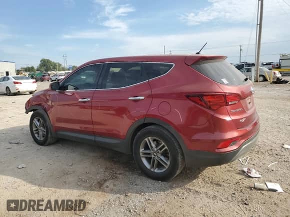 2018 Hyundai Santa Fe 2.4L z VIN 5XYZT3LB9JG527382, wystawiony jako Copart lot #82368215 z przebiegiem 141 735 mil mil oraz Szkoda całkowita • Salvage title. Historia ofert i sprzedaży dostępna na DreamBid. Obrazek 2.