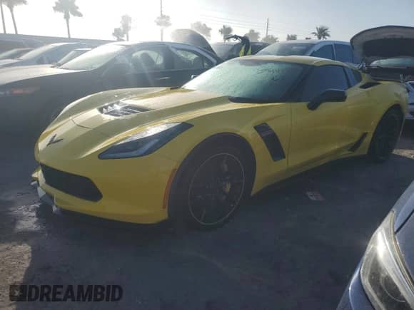 2019 Chevrolet Corvette Z06 3LZ with VIN 1G1YU2D64K5605123, listed as a Copart auction lot 74478664 with 10,124 mi miles and Salvage title. Bid and sale history available at DreamBid. Image 1.