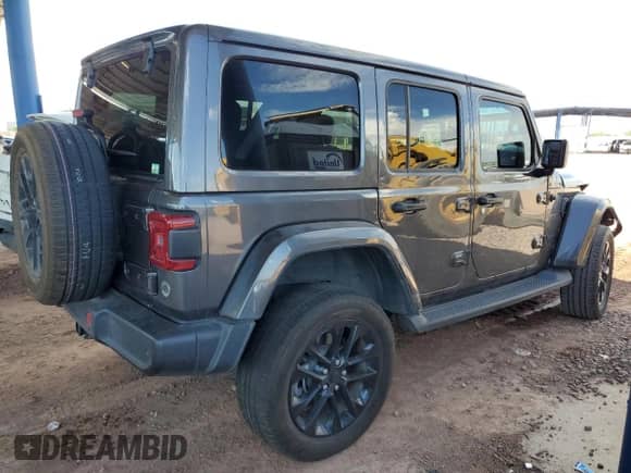 2021 Jeep Wrangler Unlimited Sahara with VIN 1C4JJXP64MW730422, listed as a Copart auction lot 71920125 with 57,489 mi miles and Salvage title. Bid and sale history available at DreamBid. Image 3.