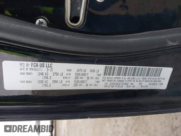 2015 Dodge Journey SXT с VIN 3C4PDCBG3FT673942, выставлен на аукционе IAAI как лот 43469801 с пробегом 210 596 миль миль и . История ставок и продаж доступна на DreamBid. Изображение 9.
