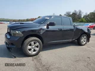2012 Ram 1500 Sport with VIN 1C6RD7HTXCS121461, listed as a Copart auction lot 66810405 with 104,928 mi miles and Salvage title. Bid and sale history available at DreamBid. Image 1.