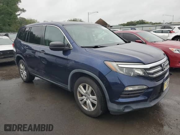 2016 Honda Pilot LX z VIN 5FNYF6H11GB090465, wystawiony jako Copart lot #83833105 z przebiegiem 98 929 mil mil oraz Szkoda całkowita • Salvage title. Historia ofert i sprzedaży dostępna na DreamBid. Obrazek 4.