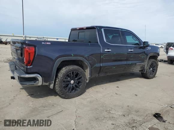 2022 GMC Sierra 1500 SLT with VIN 3GTUUDET6NG579207, listed as a Copart auction lot 54674665 with 70,124 mi miles and Salvage title. Bid and sale history available at DreamBid. Image 3.