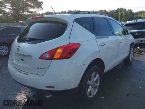 2009 Nissan Murano S with VIN JN8AZ18W19W120235, listed as a IAAI auction lot 43118612 with 143,060 mi miles and . Bid and sale history available at DreamBid. Image 4.
