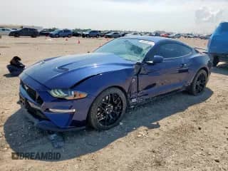 2019 Ford Mustang GT z VIN 1FA6P8CF8K5182675, wystawiony jako Copart lot #69353695 z przebiegiem 47 023 mil mil oraz Szkoda całkowita • Salvage title. Historia ofert i sprzedaży dostępna na DreamBid. Obrazek 1.