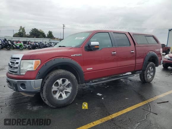 2013 Ford F-150 Lariat with VIN 1FTFW1ET1DKF72240, listed as a Copart auction lot 84885545 with 193,067 mi miles and Salvage title. Bid and sale history available at DreamBid. Image 1.