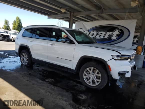 2023 Jeep Grand Cherokee Limited with VIN 1C4RJKBG4P8806655, listed as a Copart auction lot 81101035 with 52,834 mi miles and Salvage title. Bid and sale history available at DreamBid. Image 4.
