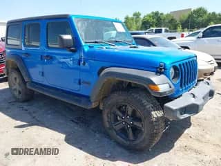 2022 Jeep Wrangler Unlimited Willys с VIN 1C4HJXDM0NW235847, выставлен на аукционе IAAI как лот 42802385 с пробегом 54 629 миль миль и . История ставок и продаж доступна на DreamBid. Изображение 1.
