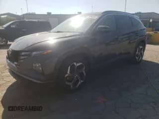 2023 Hyundai Tucson SEL with VIN 5NMJF3AE6PH169934, listed as a Copart auction lot 80386395 with 43,079 mi miles and Salvage title. Bid and sale history available at DreamBid. Image 1.