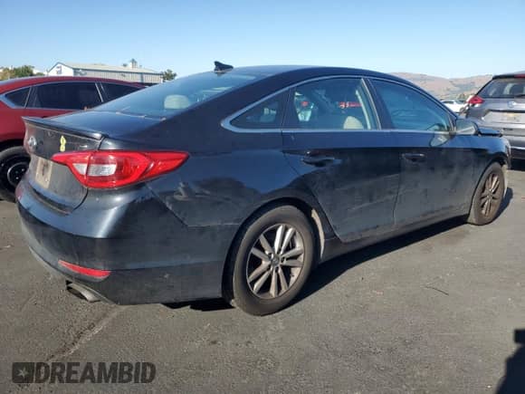 2016 Hyundai Sonata SE with VIN 5NPE24AF5GH366981, listed as a Copart auction lot 82571555 with 155,524 mi miles and Clean title. Bid and sale history available at DreamBid. Image 3.