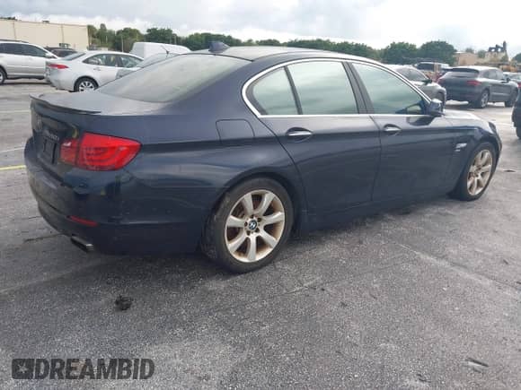 2011 BMW 5 Series 550i xDrive with VIN WBAFU9C55BC278434, listed as a IAAI auction lot 43164593 with 148,247 mi miles and . Bid and sale history available at DreamBid. Image 4.