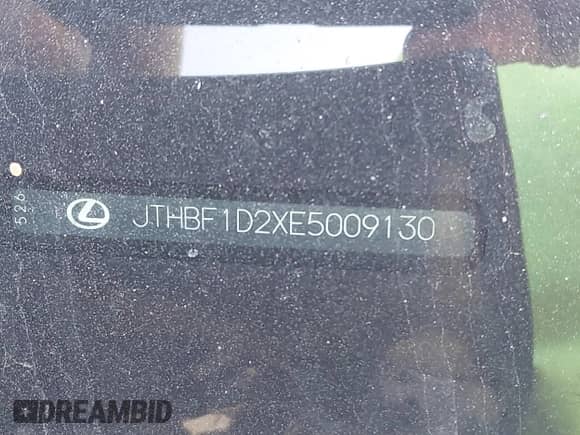 2014 Lexus IS 250 с VIN JTHBF1D2XE5009130, выставлен на аукционе IAAI как лот 43207342 с пробегом 106 029 миль миль и . История ставок и продаж доступна на DreamBid. Изображение 9.