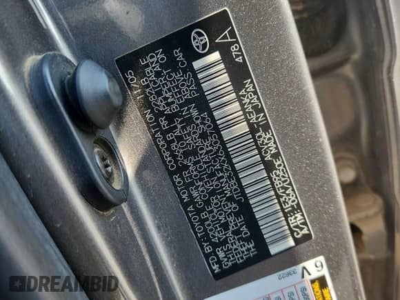 2006 Toyota Camry STD с VIN JTDBE32KX63057064, выставлен на аукционе Copart как лот 87117575 с пробегом 228 136 миль миль и Списание • Salvage title. История ставок и продаж доступна на DreamBid. Изображение 13.