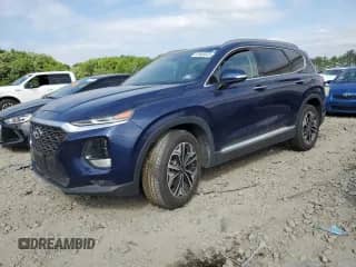 2019 Hyundai Santa Fe Ultimate z VIN 5NMS5CAA5KH074326, wystawiony jako Copart lot #62685645 z przebiegiem Nie podano mil oraz Szkoda całkowita • Salvage title. Historia ofert i sprzedaży dostępna na DreamBid. Obrazek 1.