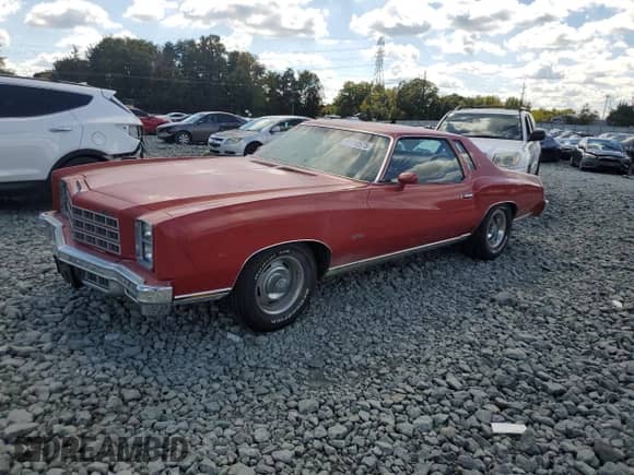 1977 Chevrolet Monte Carlo с VIN 1H57U7B484260, выставлен на аукционе Copart как лот 81410575 с пробегом 34 959 миль миль и Списание • Salvage title. История ставок и продаж доступна на DreamBid. Изображение 1.