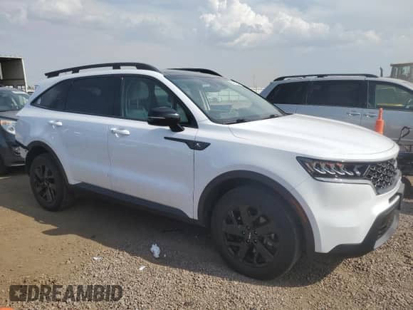 2023 Kia Sorento X-Line S with VIN 5XYRLDLC6PG164322, listed as a Copart auction lot 65471235 with 78,827 mi miles and Salvage title. Bid and sale history available at DreamBid. Image 4.