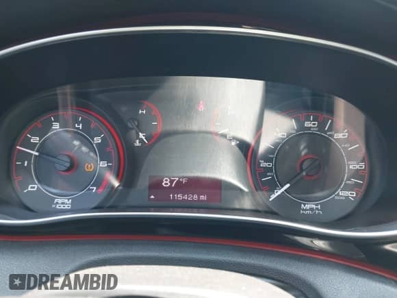 2013 Dodge Dart Rallye with VIN 1C3CDFBH6DD241412, listed as a IAAI auction lot 42994411 with 115,428 mi miles and . Bid and sale history available at DreamBid. Image 7.