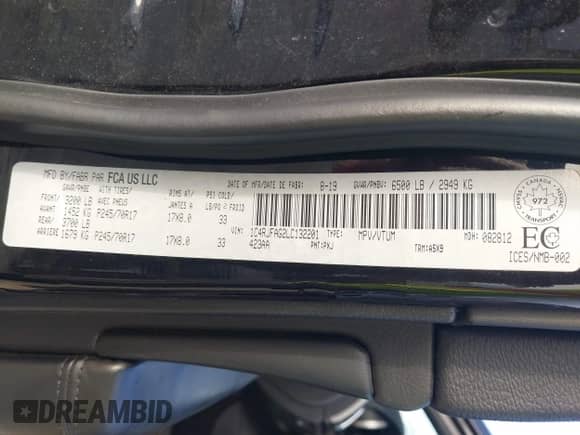 2020 Jeep Grand Cherokee Altitude z VIN 1C4RJFAG2LC132201, wystawiony jako IAAI lot #43442394 z przebiegiem 110 984 mil mil oraz . Historia ofert i sprzedaży dostępna na DreamBid. Obrazek 9.