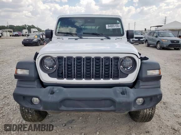 2024 Jeep Wrangler Sport S с VIN 1C4PJXDG8RW244260, выставлен на аукционе Copart как лот 84005155 с пробегом Не указан миль и Списание • Salvage title. История ставок и продаж доступна на DreamBid. Изображение 5.