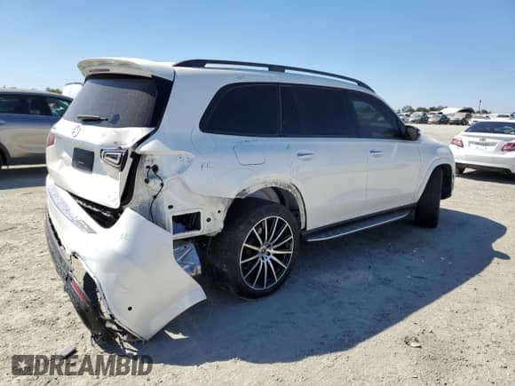 2022 Mercedes-Benz GLS 450 with VIN 4JGFF5KE0NA822874, listed as a Copart auction lot 67468725 with 10,766 mi miles and Salvage title. Bid and sale history available at DreamBid. Image 3.